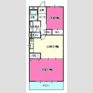 サンピア堀込【2階】の間取り