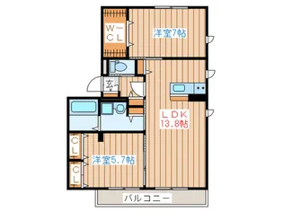 ソラ-ナA【3階】の間取り