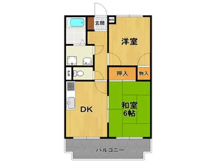 荻野MGレヂデンス2【2階】の間取り