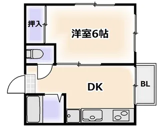 阪南ハイツ(阪田ハイツ)【3階】の間取り