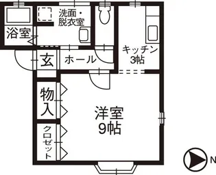 New Color Pine(ニューカラーパイン)【1階】の間取り