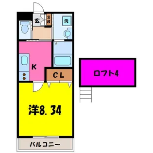 グレース榎(熊谷市榎町)【2階】の間取り