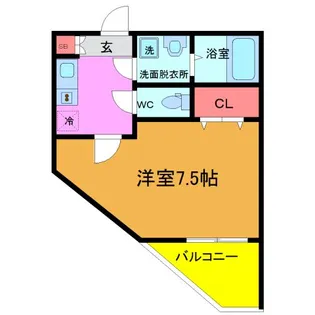 MELDIA新検見川【1階】の間取り