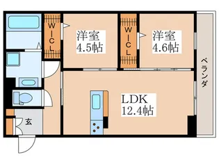 The Serenity【3階】の間取り
