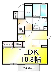 グラン・アイール【1階】の間取り