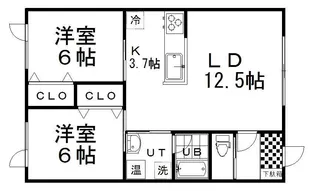 MAISONアルテシアIII【1階】の間取り