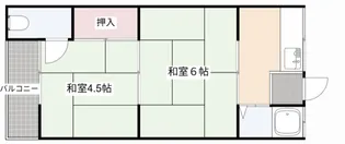 グリーンハイツ【1階】の間取り