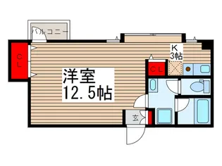 プリマヴェ-ラ北大宮【3階】の間取り