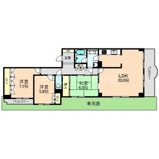 パーク・ハイム豊中北桜塚【1階】の間取り