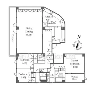 マナー元麻布【3階】の間取り