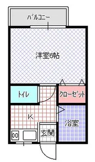 ハイツ蔵【1階】の間取り
