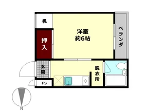 サニーハイツ【2階】の間取り