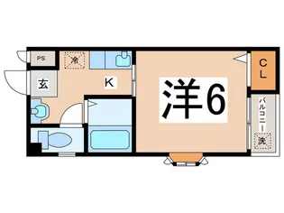 エスポワ-ル阿波座【2階】の間取り