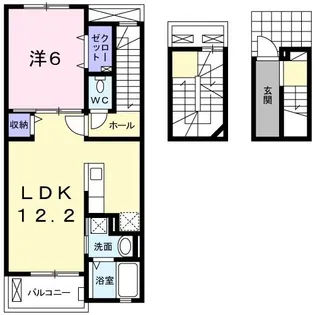 ブローテ ハウス【3階】の間取り