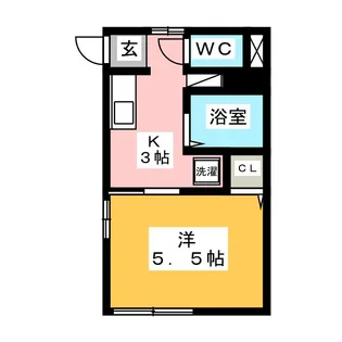 ベル・ヴィラージュ・ME【1階】の間取り