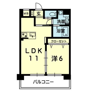LIBERTY HOUSE III【7階】の間取り