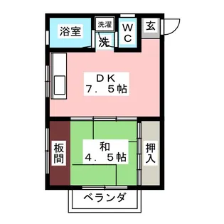 ニューハイツ明峰【3階】の間取り