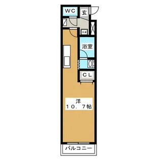 東洋ハイツA【3階】の間取り