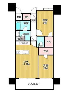 サンパーク城址公園グラッセ【8階】の間取り