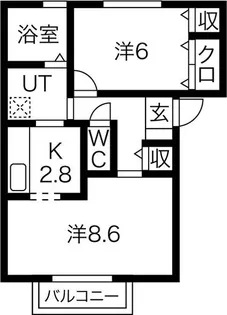 水沢ステーションアベニューA棟【1階】の間取り