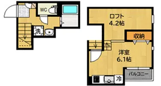 RIZEST東仙台【2階】の間取り