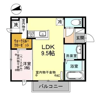 ツインヴィラ増泉【2階】の間取り
