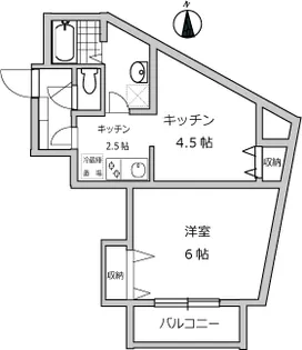 マンション大井町【7階】の間取り