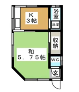 サンパワー千葉【1階】の間取り