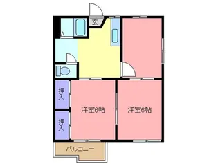 コスモハイツ(粕壁)【2階】の間取り