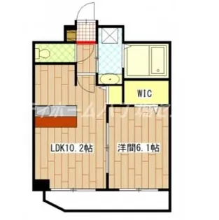 ベルパッソ三篠II【4階】の間取り