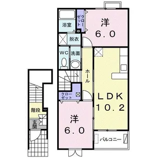 シアン【2階】の間取り