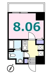 シュガール浜松町【2階】の間取り