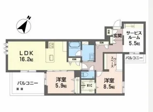 HIGH LINE PARK【2階】の間取り