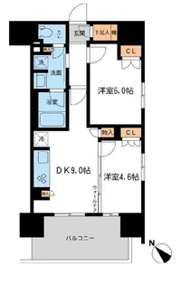 BLESS宮崎台【14階】の間取り