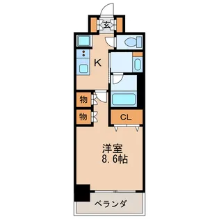 TENAS丸の内【9階】の間取り