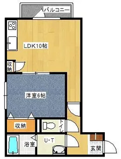 Uグランディス【1階】の間取り