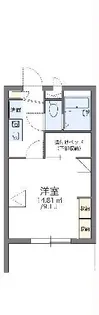レオパレスボンジュール【2階】の間取り