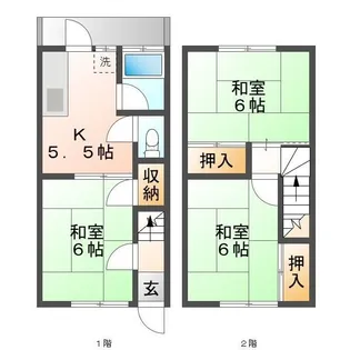 さぎやま庵【1階】の間取り