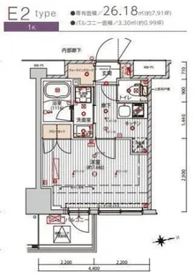 プレシャスハーモニー八王子【3階】の間取り