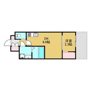 セレニテ三国プリエ【8階】の間取り