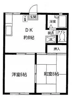 ウォーターパーク塚本B棟【1階】の間取り