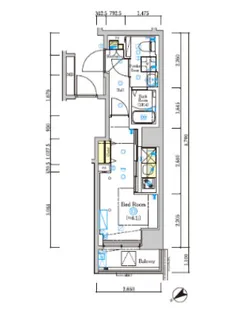 SHOKEN Residence横浜天王町III【1階】の間取り