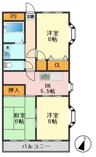 メゾン南小岩【3階】の間取り