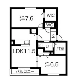 サン・フローラ伏見板橋【1階】の間取り