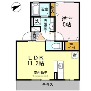 エル パティオII【1階】の間取り
