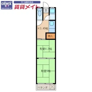丸二マンション【3階】の間取り