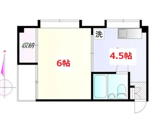 スティルハウスこもり【4階】の間取り