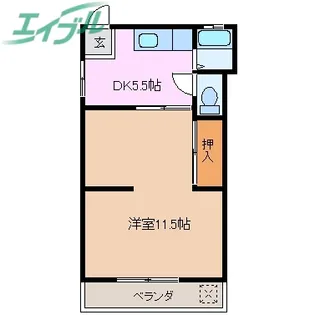 サワヤ荘【2階】の間取り
