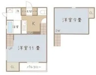 ココカラハウス南佐古【1階】の間取り