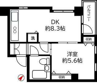 ジュネス荻窪【5階】の間取り